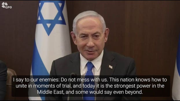 Netanyahu warns Iran of ‘blow beyond anything it can imagine,’ says regime’s 'end is near'