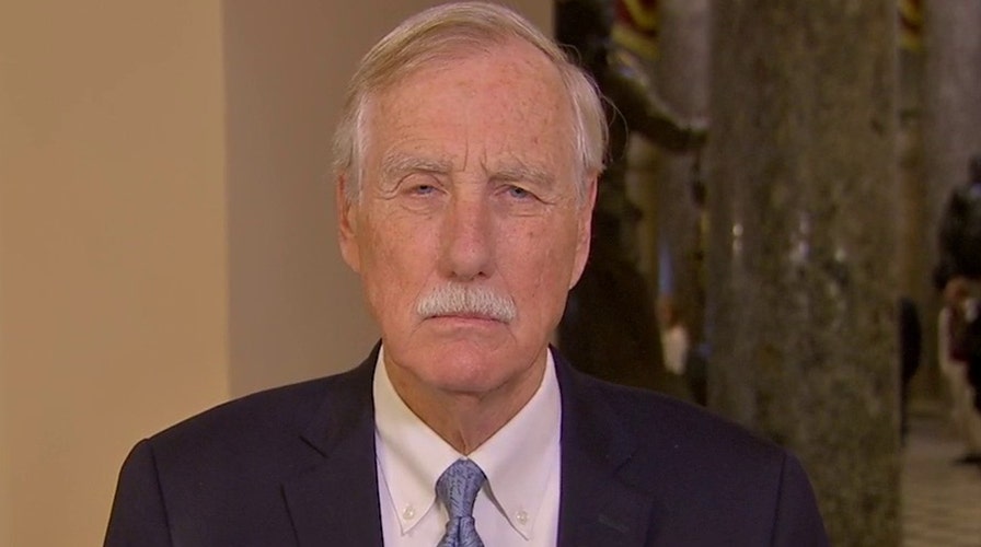 Sen. Angus King says a Senate impeachment trial without witnesses would not exonerate President Trump