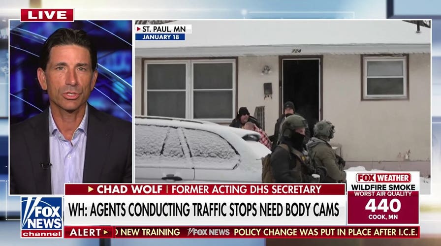 White House requires body cams for ICE traffic stops