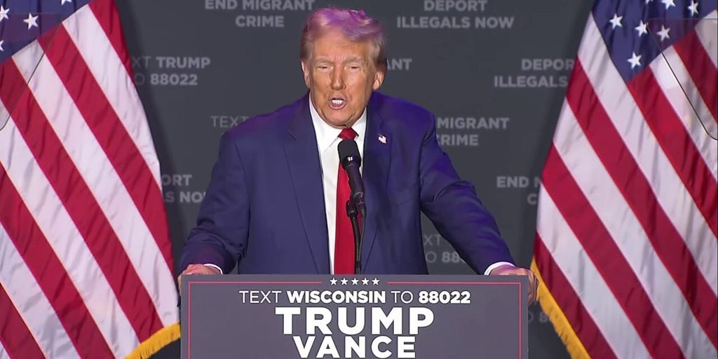 Trump focuses on migrant crime while addressing supporters in Wisconsin