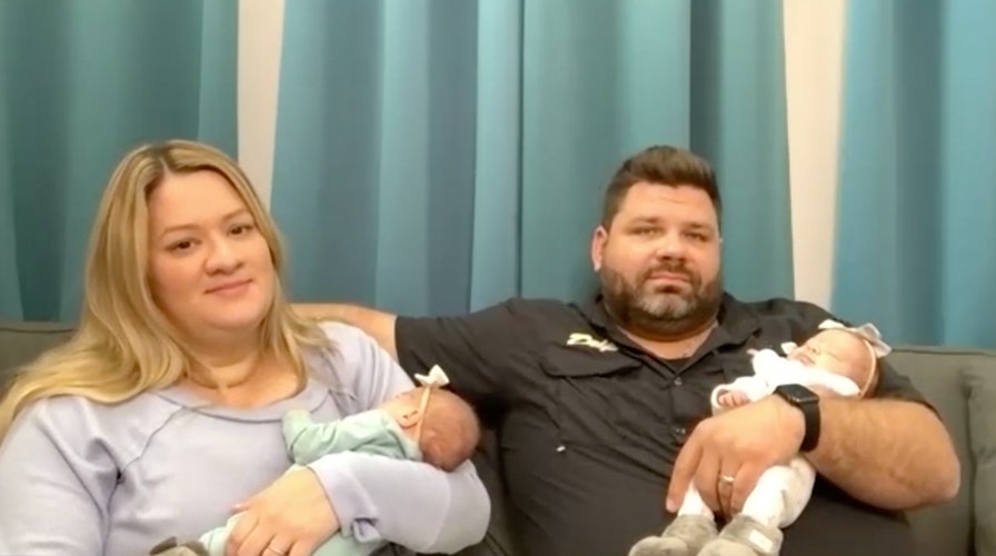 Texas couple reunite with baby quadruplets after separated during winter storm