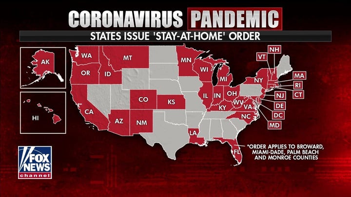 Over 3/4 of US population now under stay-at-home orders during COVID-19