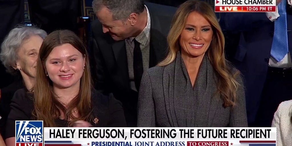 Trump recognizes wife Melania for work in foster care community