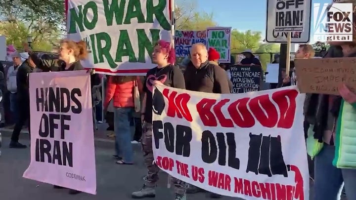 Far-left protesters blur messages against Israel, the US at a White House rally