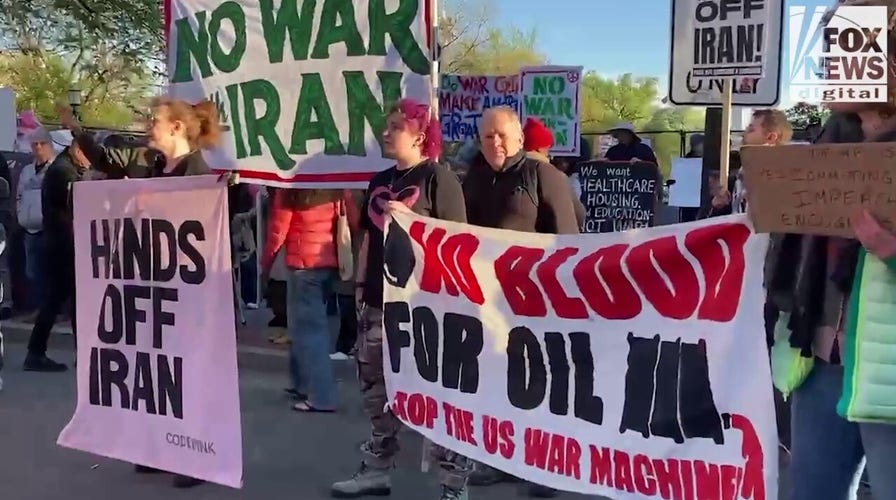Far-left protesters blur messages against Israel, the US at a White House rally