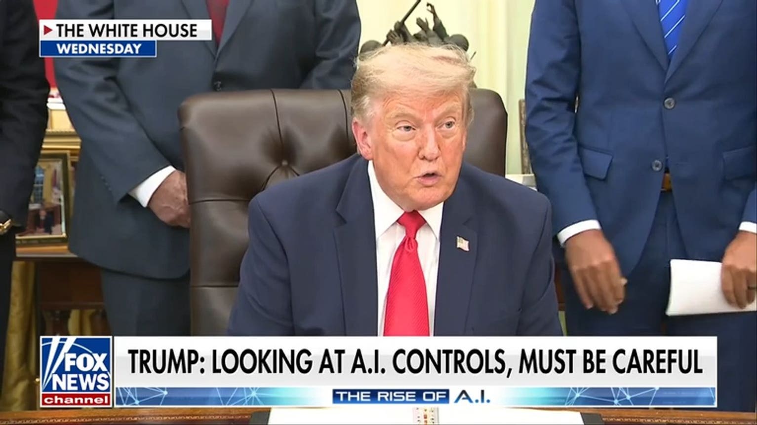 President Trump addresses AI hacks, cautions against overregulation