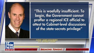 Federal judge furious DOJ missed deadline for answered questions on deportation flights