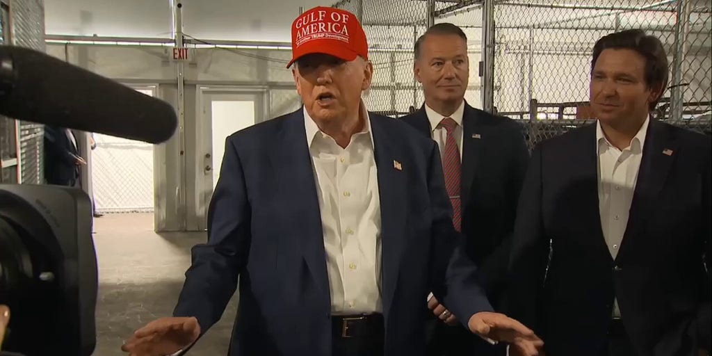 Trump Tours 'Alligator Alcatraz' Detention Center