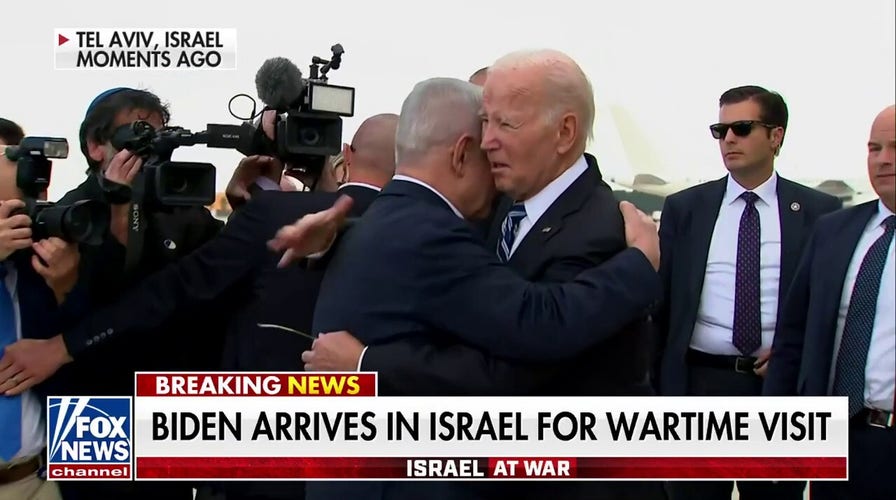 Biden arrives in Israel as IDF blames Hamas for Gaza hospital blast