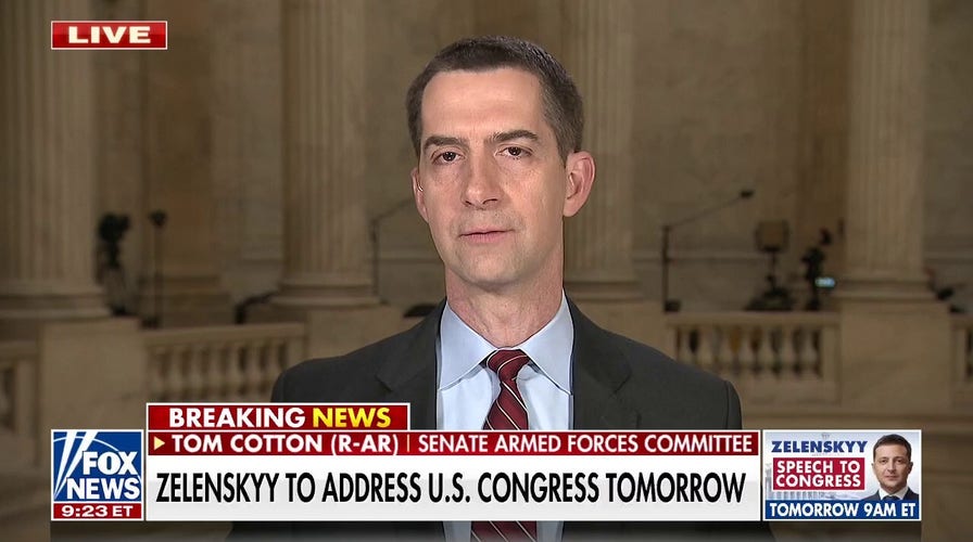 Sen. Tom Cotton slams Biden for Ukraine warplane fiasco: 'We could be doing more'