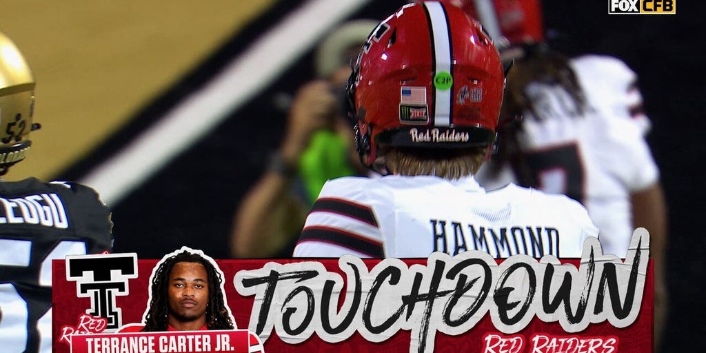 Will Hammond finds Terrence Carter Jr. for 11-yard TD, giving Texas Tech lead over Colorado