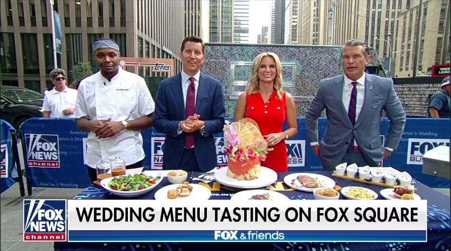Chef Javon Cummins prepares Caribbean-inspired wedding menu food tasting on Fox Square