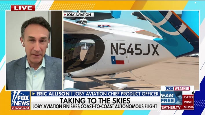 Joby Aviation finishes coast-to-coast autonomous flight