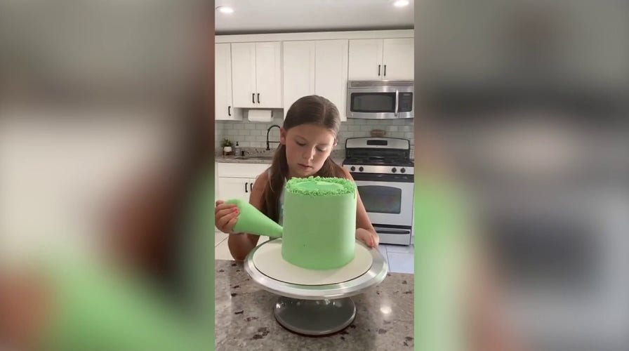 School girl makes specialty cakes after picking up baking hobby at a young age
