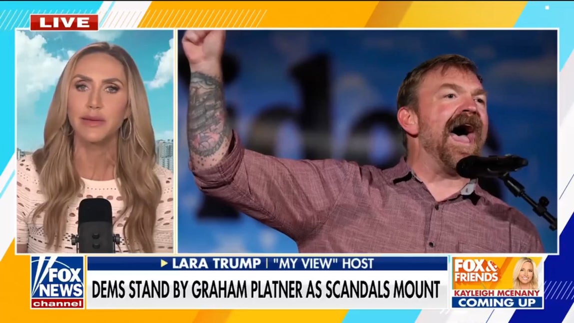 Lara Trump blasts Democrats over Platner support