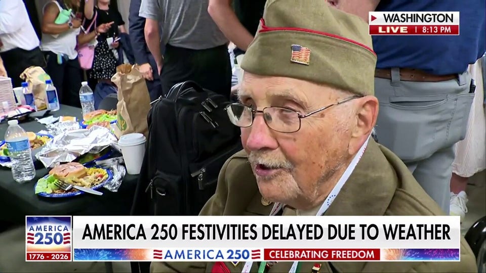 103-year-old World War II veteran describes what America's 250th birthday means to him