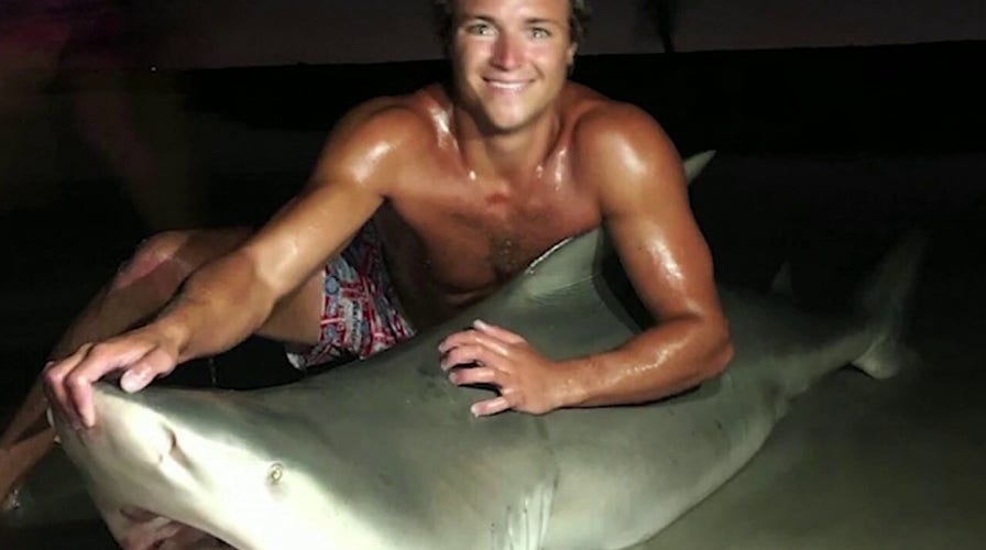 21-year-old who caught massive bull shark speaks out on 'Fox & Friends'