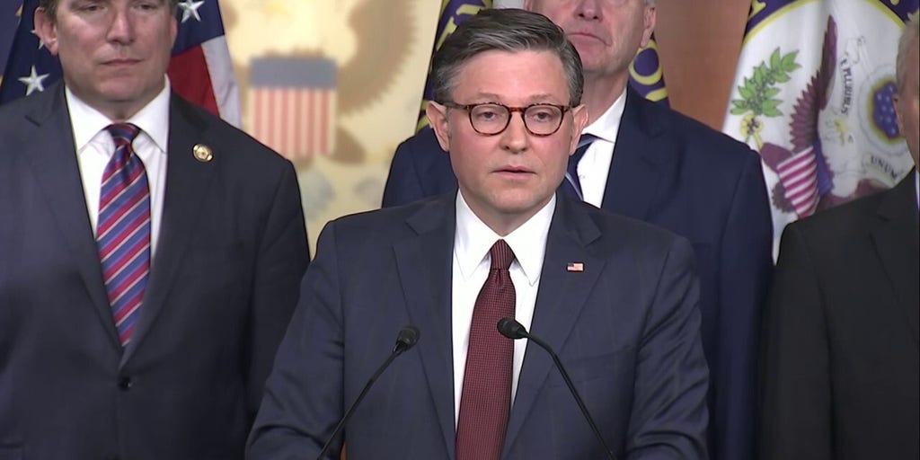 House Speaker Mike Johnson says Sheridan Gorman killing as Dems ‘intended’