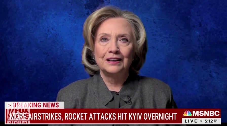 Hillary Clinton repeatedly blames, mentions Trump in MSNBC interview on Russian invasion