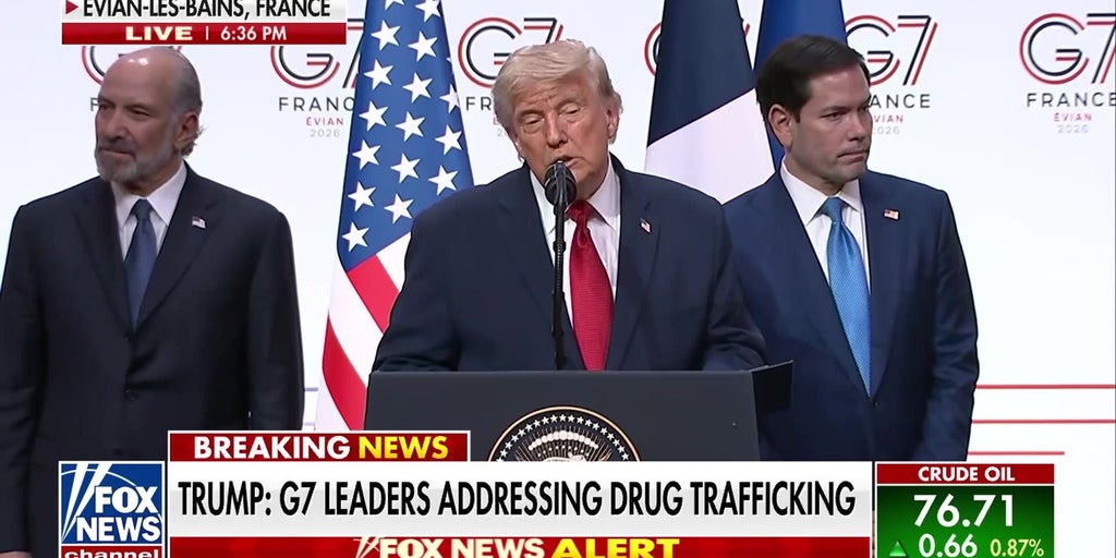 Trump says G7 united on illegal immigration and stopping drug trafficking