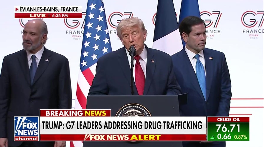 Trump says G7 united on illegal immigration and stopping drug trafficking
