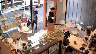Deli worker feeds man after catching him stealing from tip jar