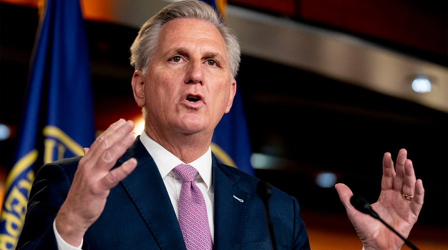 House Minority Leader Kevin McCarthy holds press conference following roundtable on Title IX