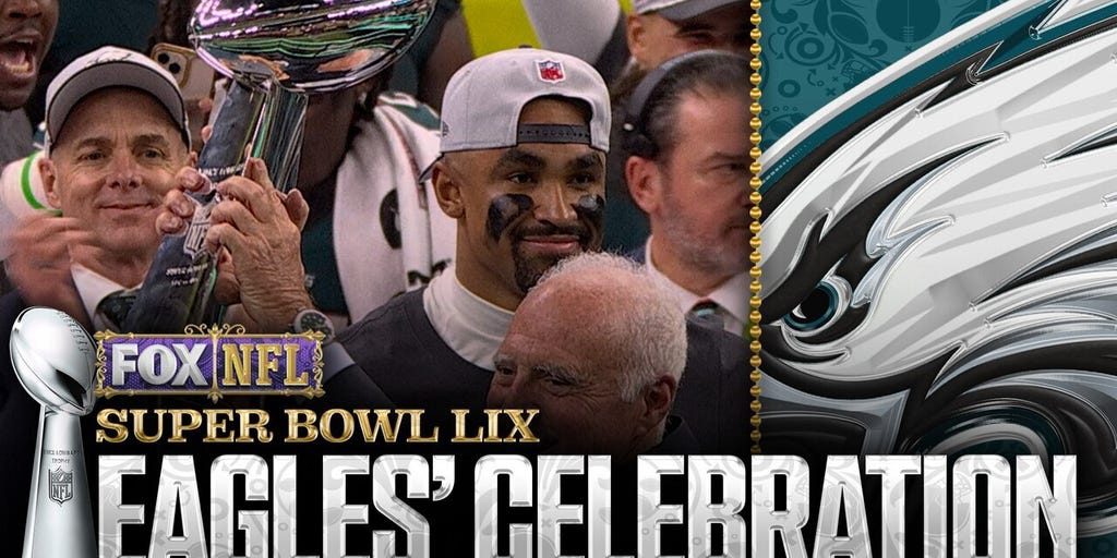 Philadelphia Eagles’ Super Bowl LIX Trophy ceremony, Jalen Hurts win Super Bowl LIX MVP | NFL on FOX