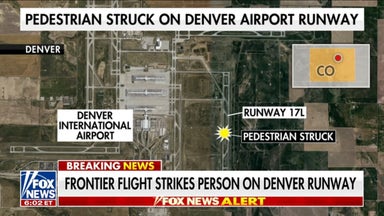 Frontier Airlines flight strikes person on Denver runway