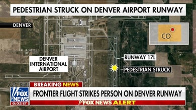 Frontier Airlines flight strikes person on Denver runway
