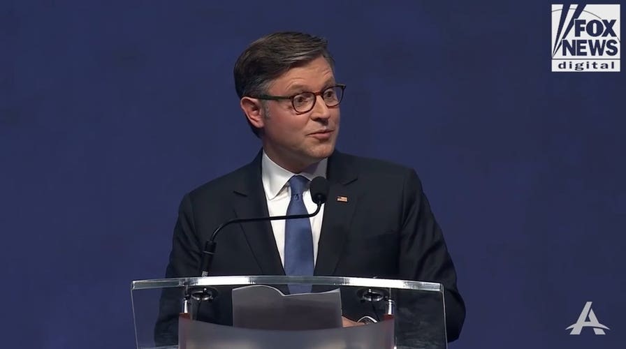 Speaker Mike Johnson sounds alarm over students seeing America through the 'wrong lenses' 
