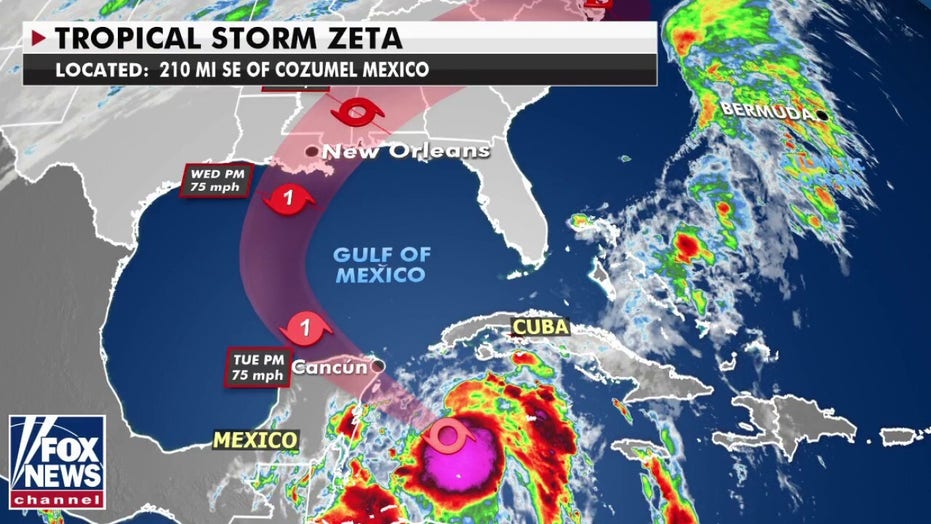 Hurricane Zeta Is Ashore In Resort Zone Of Mexico S Yucatan Fox News