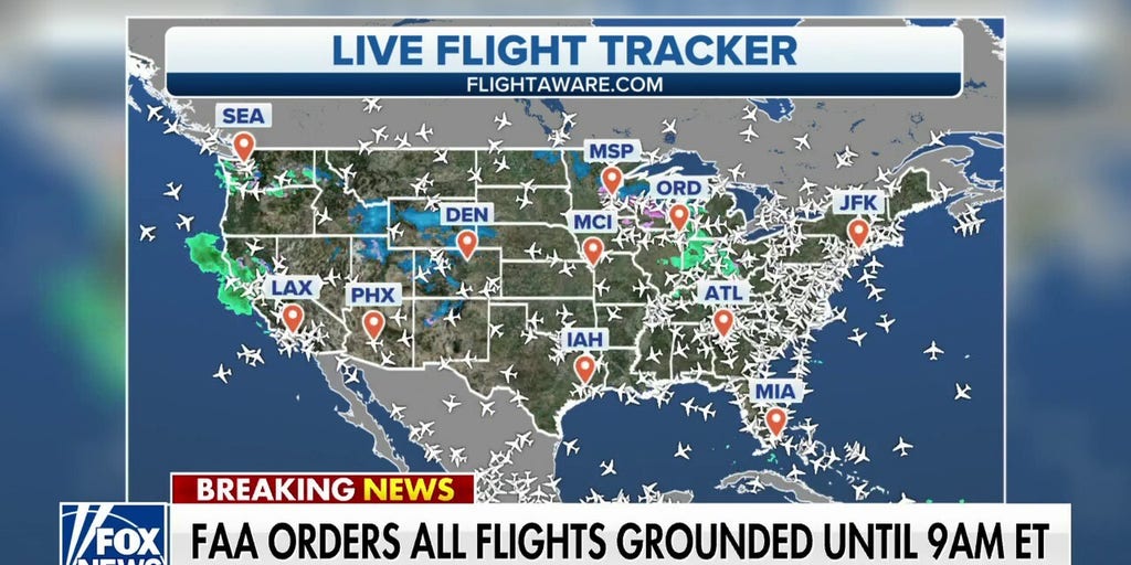 FAA Orders All Flights Grounded For The First Time Since 9/11 | Fox ...