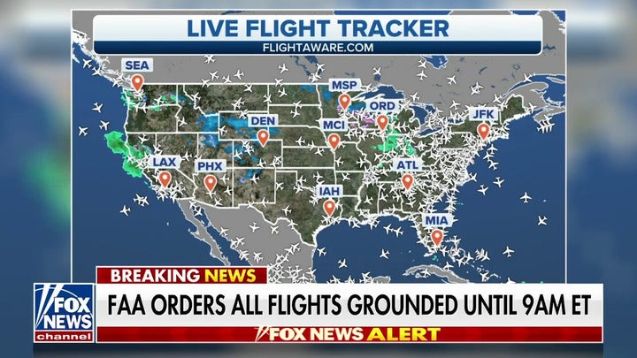 FAA orders all flights grounded for the first time since 9/11