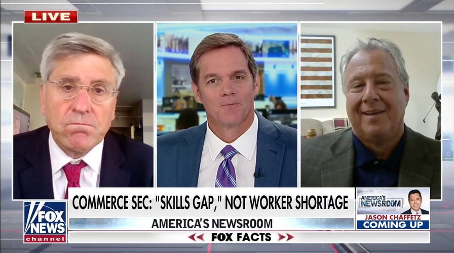 Commerce secretary claims 'skills gap,' denies there is a worker shortage