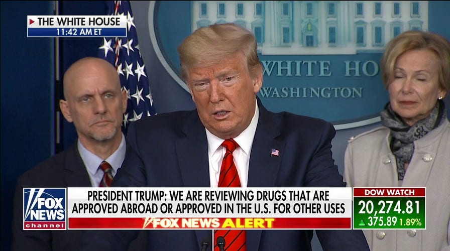 President Trump: A 'common malaria drug' has shown very encouraging results against COVID-19