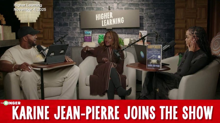 Podcast host tells KJP that nobody believes her book title isn't about slamming the Biden White House as 'broken'