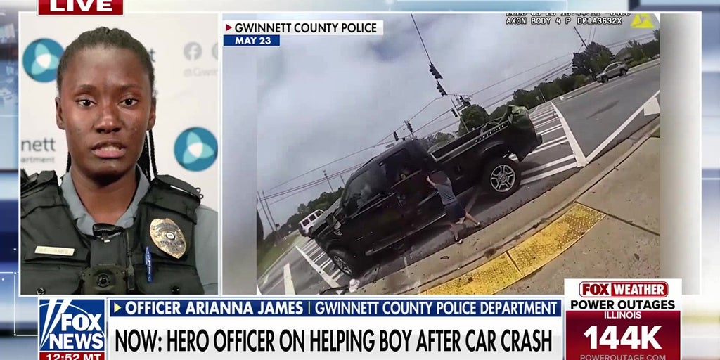 Child lucky to be alive after being flung onto police officer’s cruiser in multi car crash