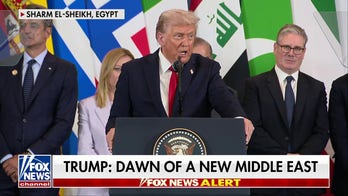 President Trump declares 'dawn of a new Middle East' during signing of Gaza peace deal