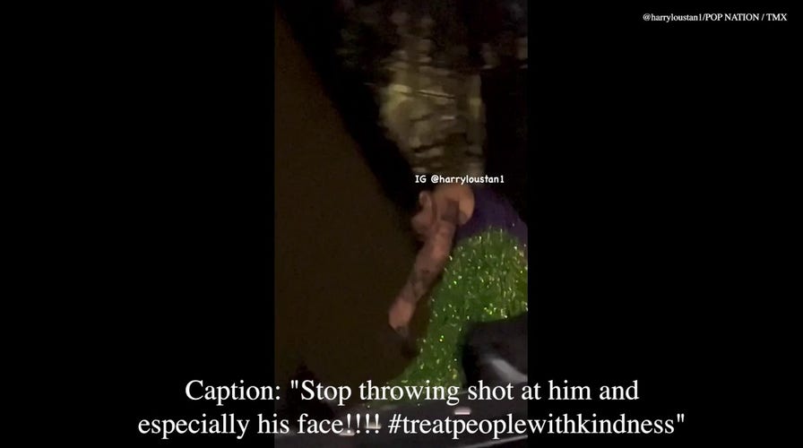 Harry Styles hit in the face while performing