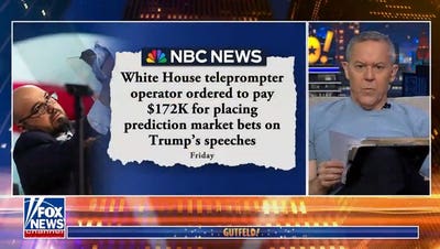 Ex-White House teleprompter operator fined for Trump speech bets