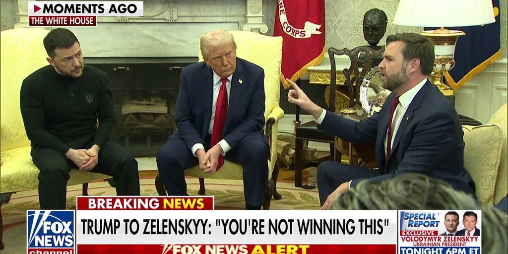 Trump, Vance spar with Zelenskyy in tense White House meeting | Fox News Video