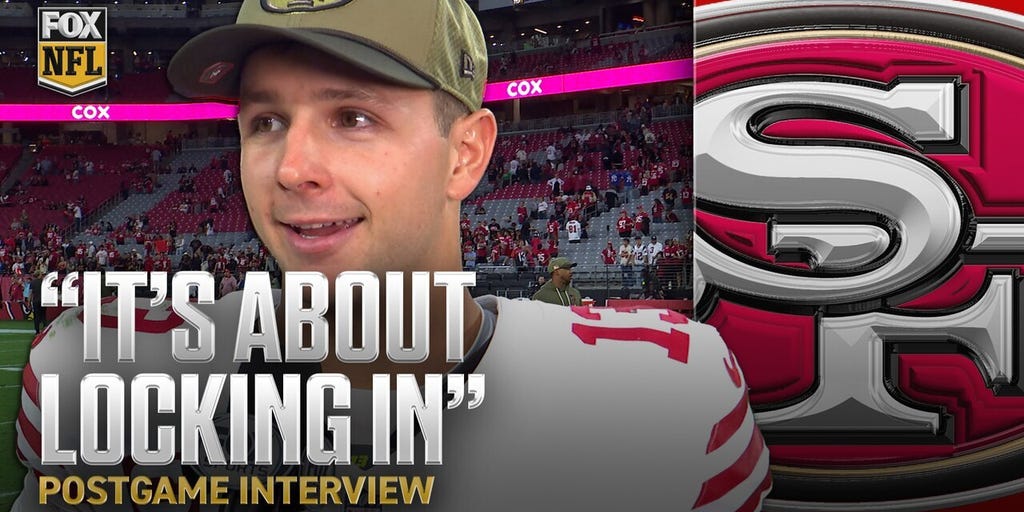 'It felt great to get back out and compete' - Brock Purdy after three TD performance vs. Cardinals