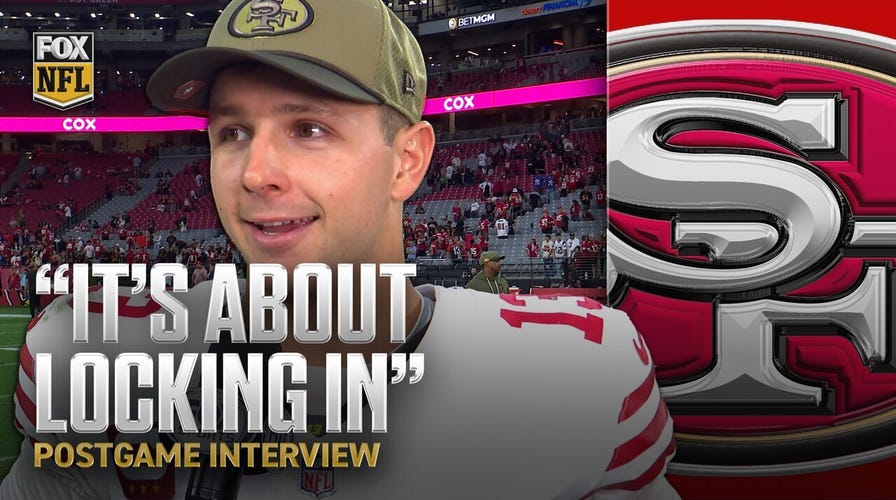 'It felt large  to get   backmost  retired  and compete' - Brock Purdy aft  3  TD show  vs. Cardinals