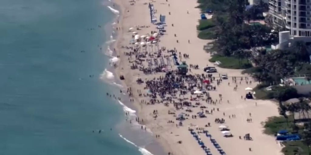 Sunny Isles police break up chaotic spring break scene on beach