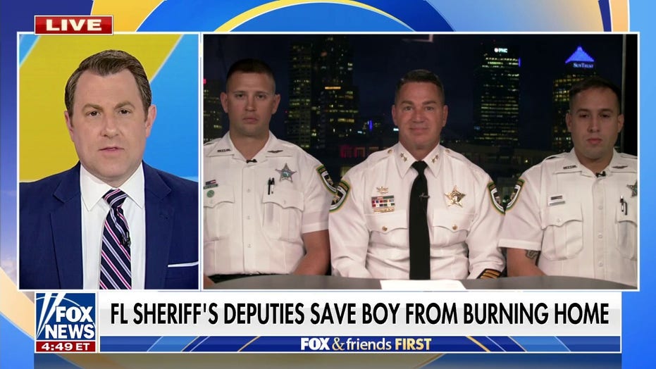Florida officers describe rescue of child from burning home on ‘Fox & Friends First’: ‘They never gave up’