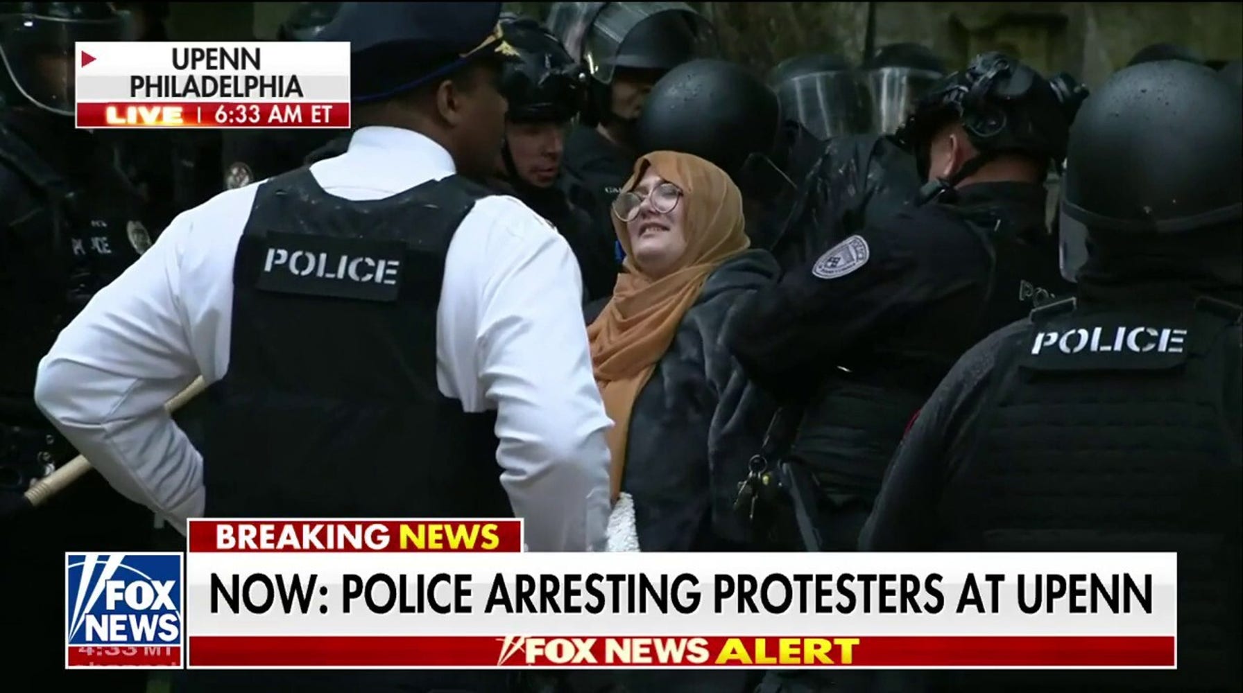 Philadelphia Police Arrest 33 Anti-Israel Protesters at University of Pennsylvania