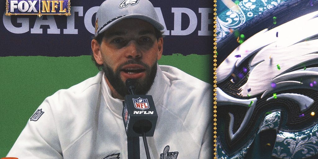 Dallas Goedert on wearing the same underwear every game: 'Change them often' | Super Bowl LIX Opening Night