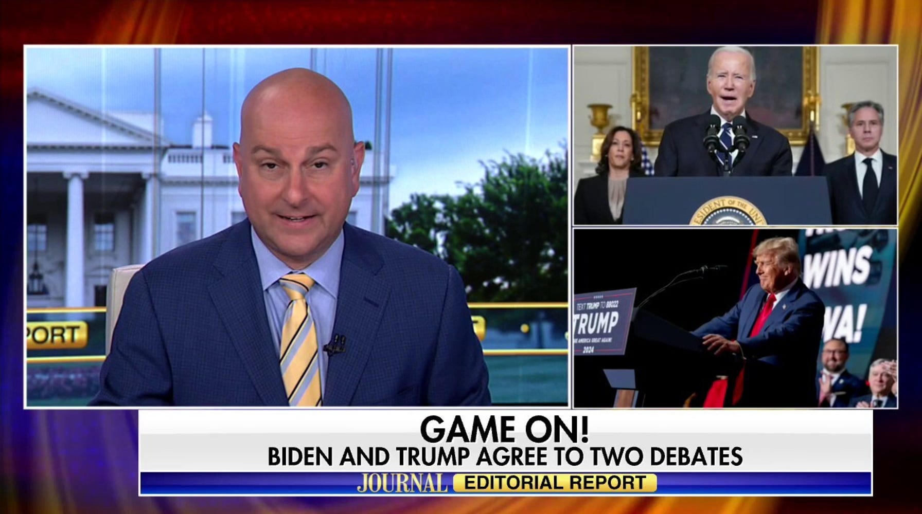 Biden Accepts Trump's Debate Challenge as Polls Tighten