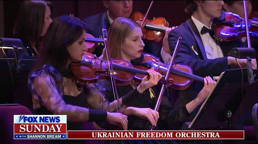 Refugees partake in Ukrainian Freedom Orchestra as Putin's war rages on
